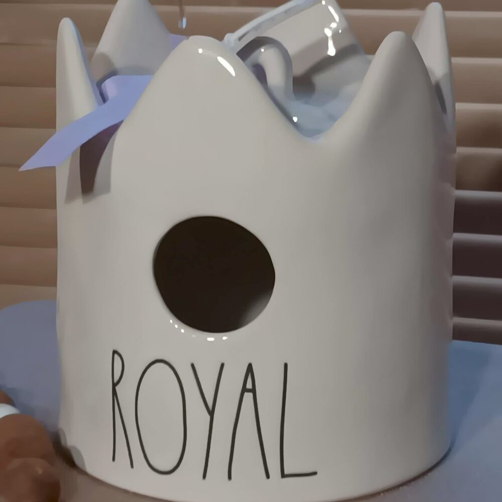 Rae Dunn ROYAL Crown Ceramic House | Farmhouse Decor